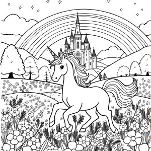 Coloring Page Of Unicorns To Print coloring page for kids