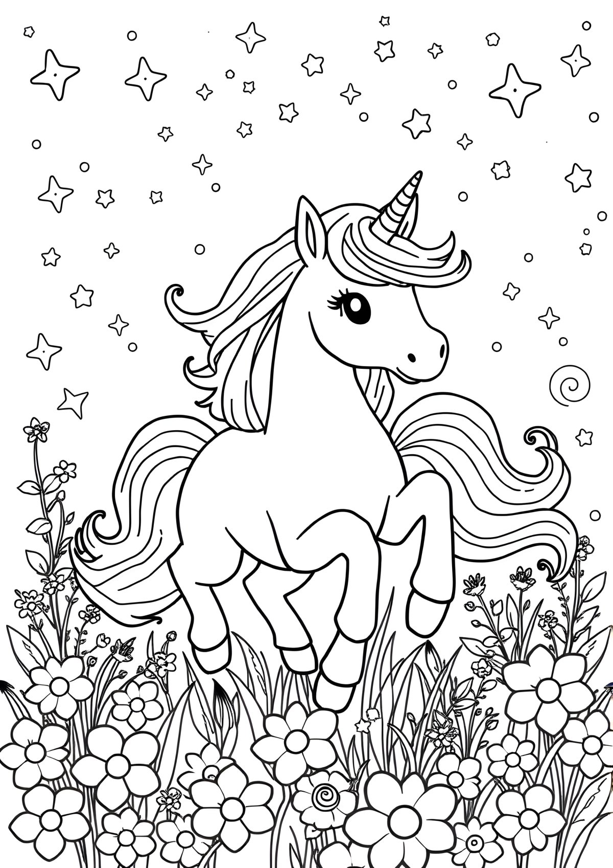 Disney Unicorn Coloring Page coloring page for kids