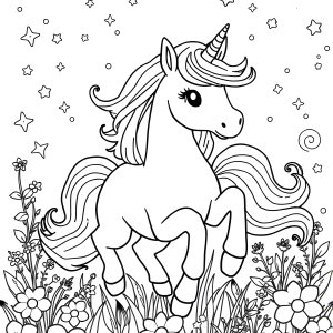 Disney Unicorn Coloring Page coloring page for kids