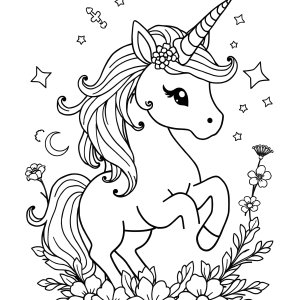 Top 50 Free Printable Unicorn Coloring Page Online coloring page for kids
