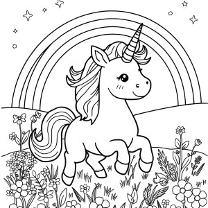 Unicorn Coloring Page 2020 coloring page for kids