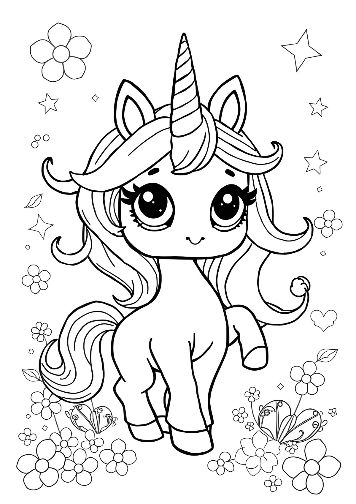 Para Colorir Unicorn Coloring Lol Omg Coloring Page coloring page for kids