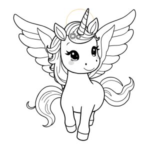 Snow Angel Lol Coloring Page Unicorn coloring page for kids