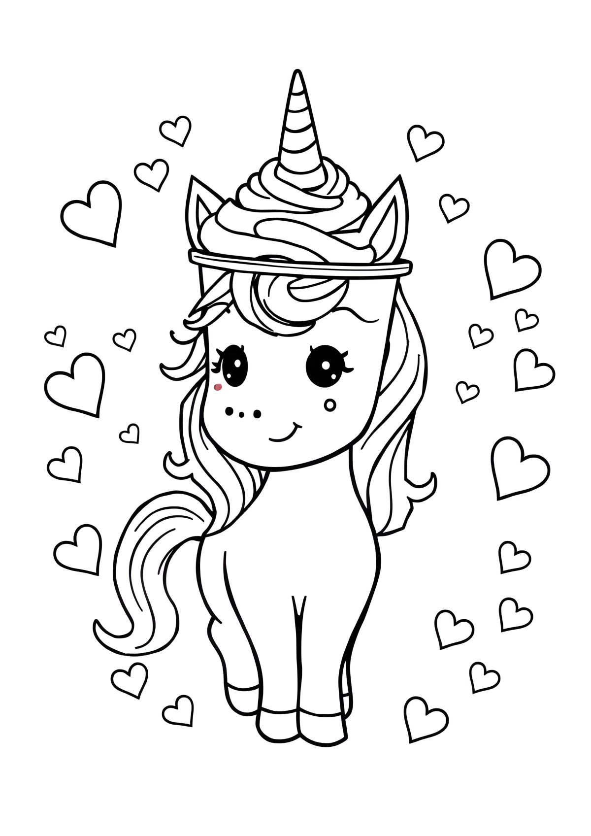 Frappuccino Unicorn Starbucks Coloring Page coloring page for kids